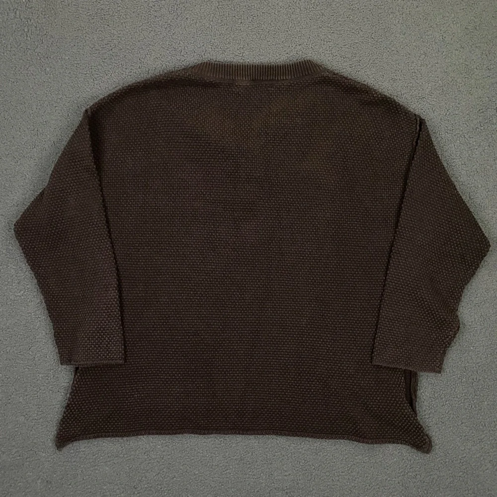 Free People FP Beach Sweater Womens Small Brown Knit Pullover Cover Up Pool